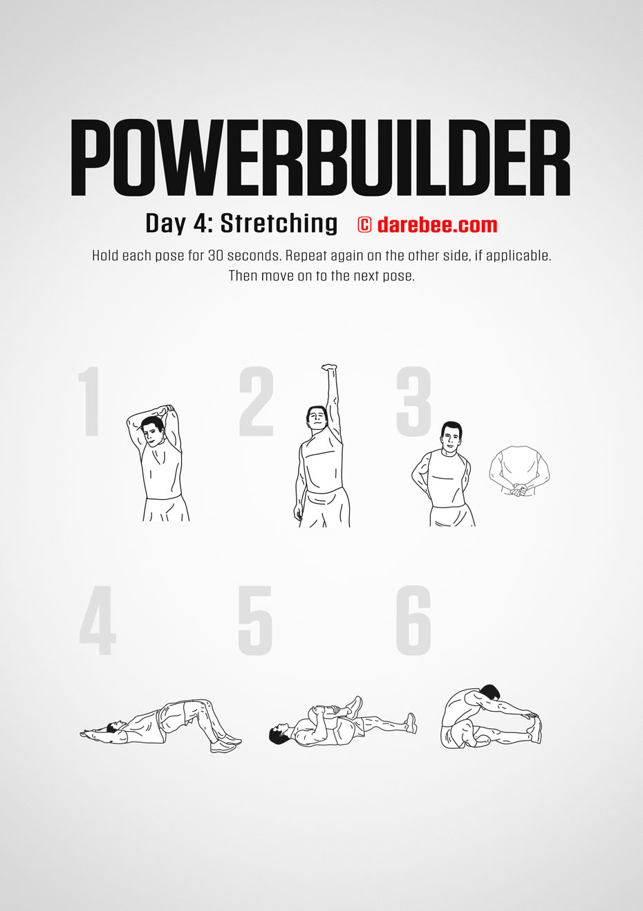 POWERBUILDER - 30 Day Bodybuilding And Strength Program by DAREBEE