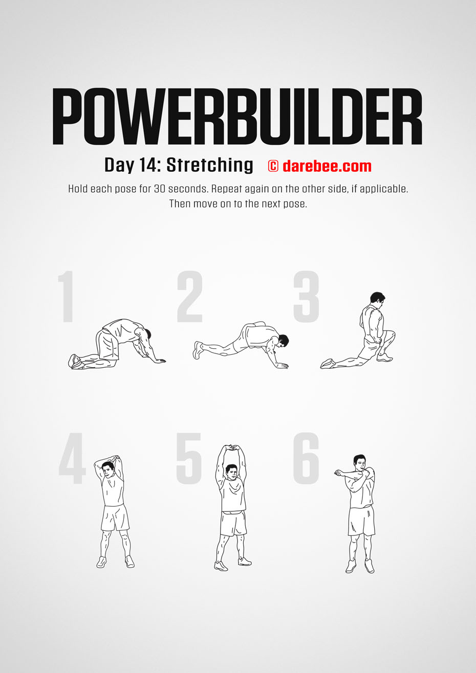 POWERBUILDER - 30 Day Bodybuilding And Strength Program by DAREBEE