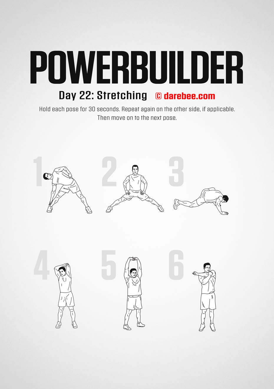 POWERBUILDER - 30 Day Bodybuilding And Strength Program by DAREBEE